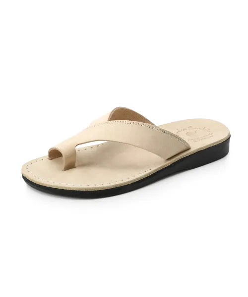 Унисекс сандалии из нубука JERUSALEM SANDALS ECHO-WHITE белые — фото 3