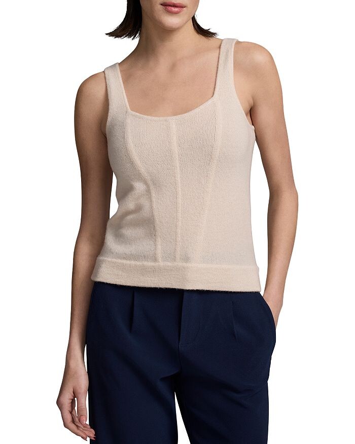 

NIC+ZOE Luxe Knit Corset Кашемировая майка, коричневый/бежевый
