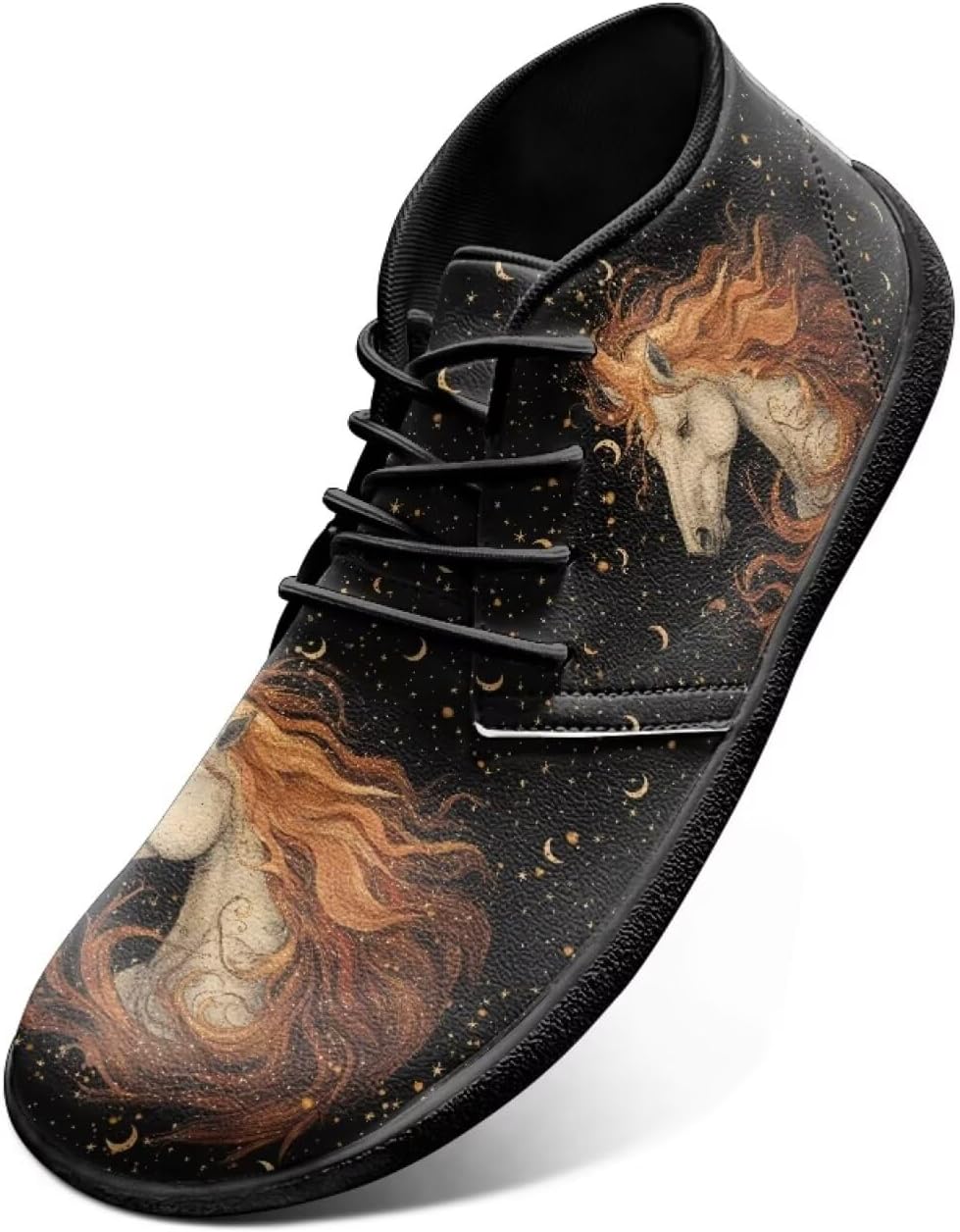 

Мужские минималистичные кроссовки Jeiento для ходьбы с широким носком, обувь, повседневные кроссовки, Horse Starry Moon