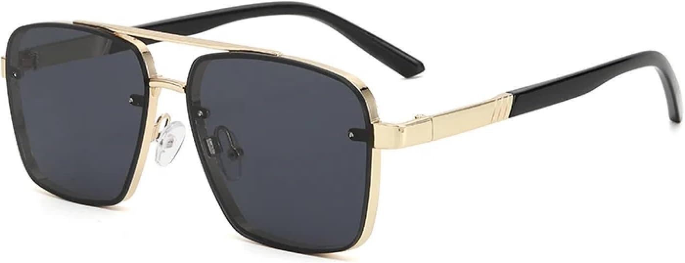 

Солнцезащитные очки с защитой UV400 | Двойная перемычка, металлическая оправа, градиентные линзы | Для женщин и мужчин, для занятий спортом на открытом воздухе и вождения DSVIGF, Bls3621-c1