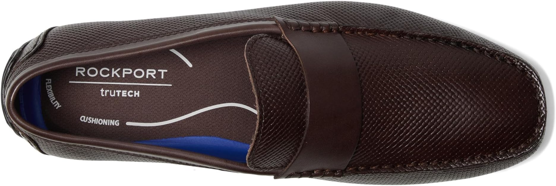Лоферы Rockport Tayo, цвет Dark Brown Embossed Leather — фото 2