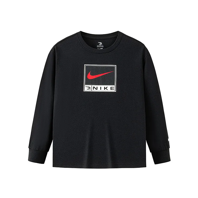 Футболка для детей с круглым вырезом Nike, черный-черный