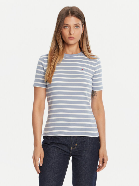 

Футболка slim fit New Cody WW0WW40587 Tommy Hilfiger, голубой