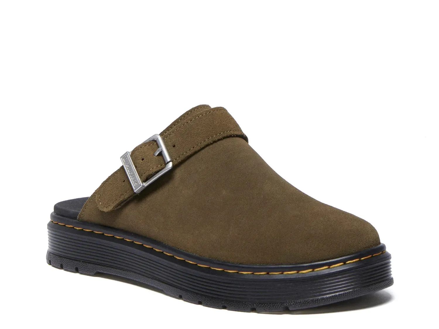 

Dr. Martens Brookline Mule — мужские, замша оливково-зеленого цвета