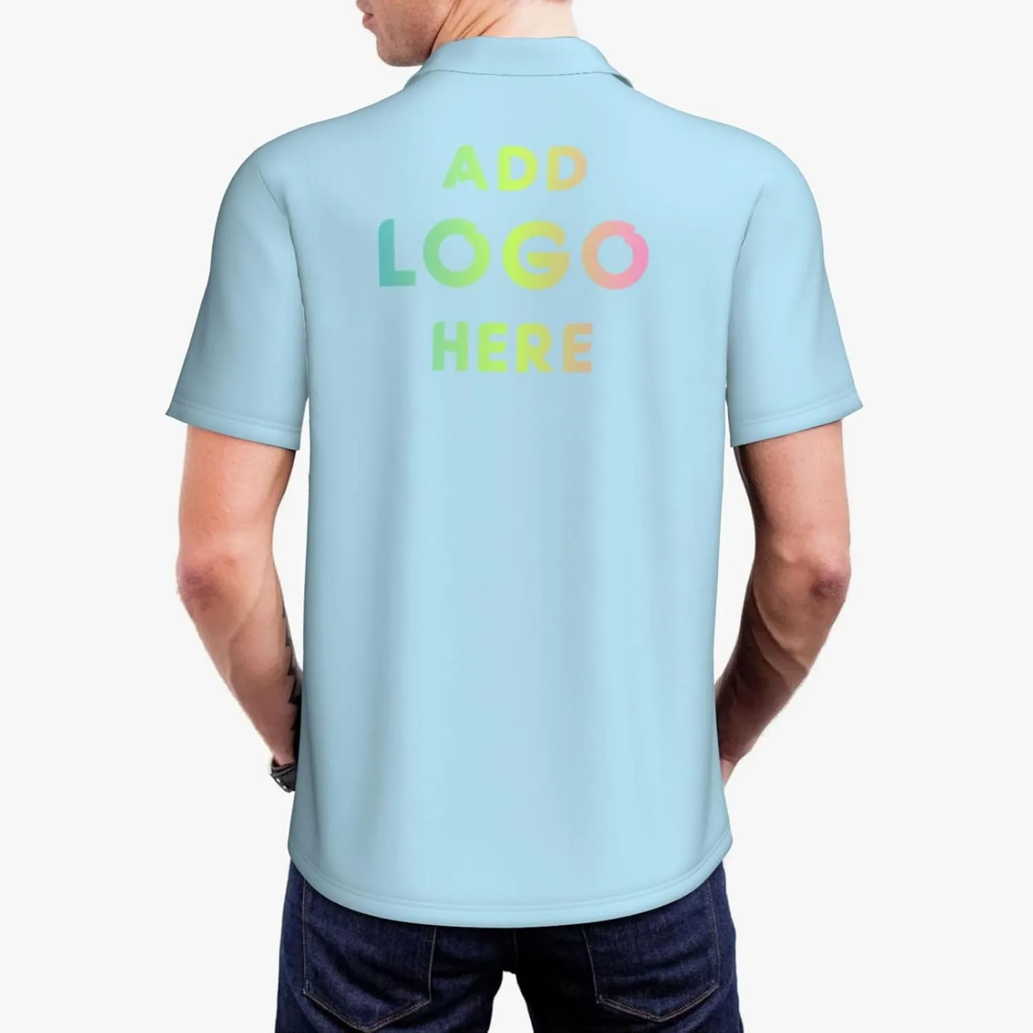 Мужская поло с коротким рукавом Custom Personalized Funny Golf Shirts for Men — фото 3