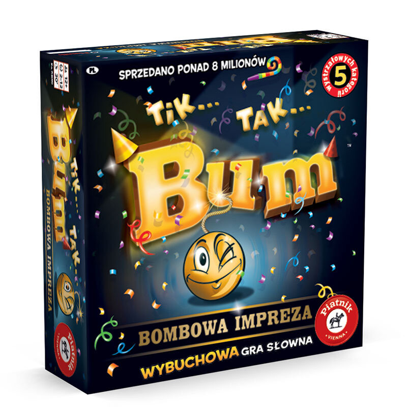 

Tick ​​Tock Boom Explosive Party, игра для вечеринок, пятница Piatnik