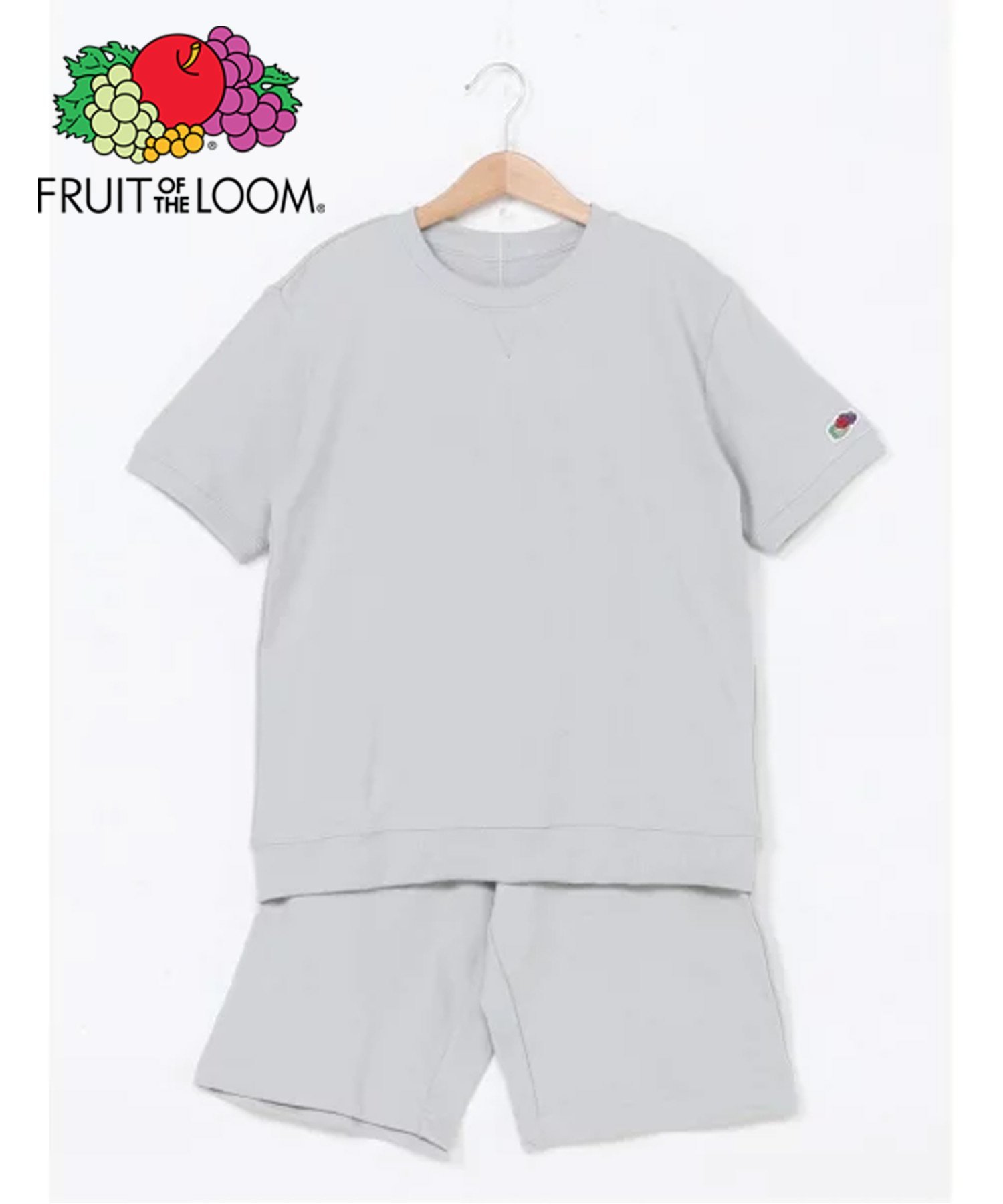 Детский флисовый комплект FRUIT OF THE LOOM/(K)FTL с короткими рукавами, M. Gray