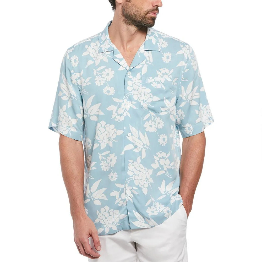 

Рубашка Original Penguin Viscose Camp Aop Floral, синий