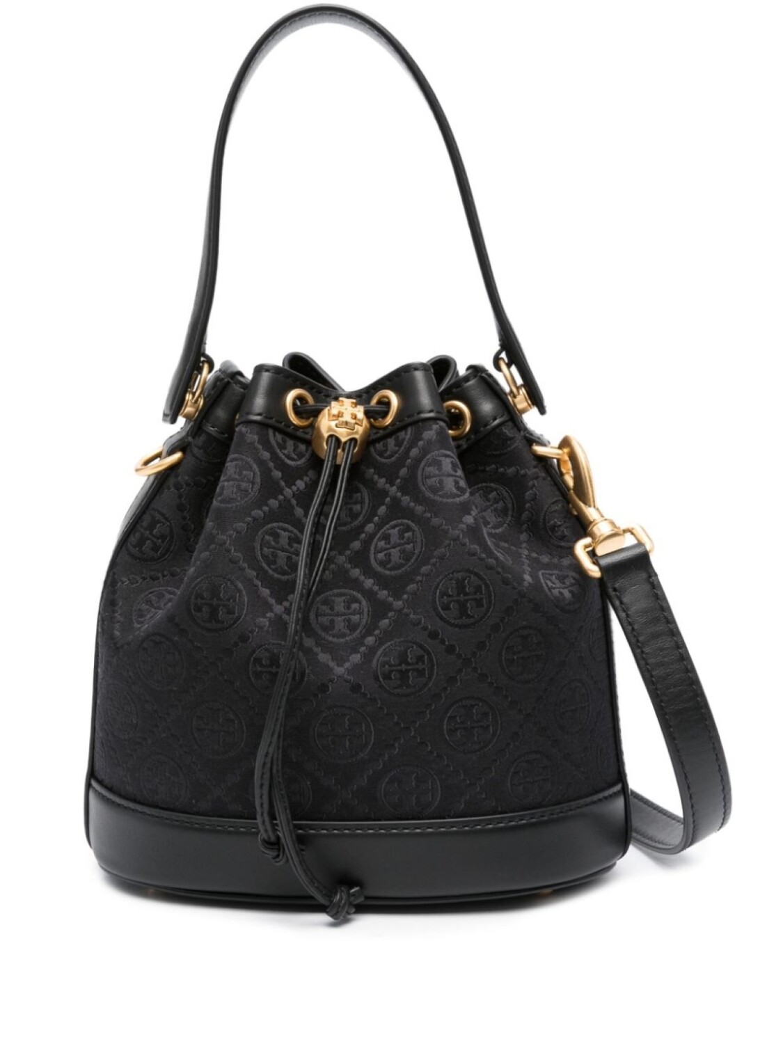 

Tory Burch сумка-ведро T Monogram, черный