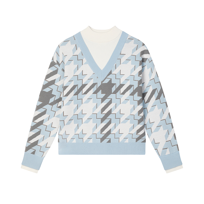 

FILA EMERALD вязаный свитер для женщин с принтом по всей поверхности