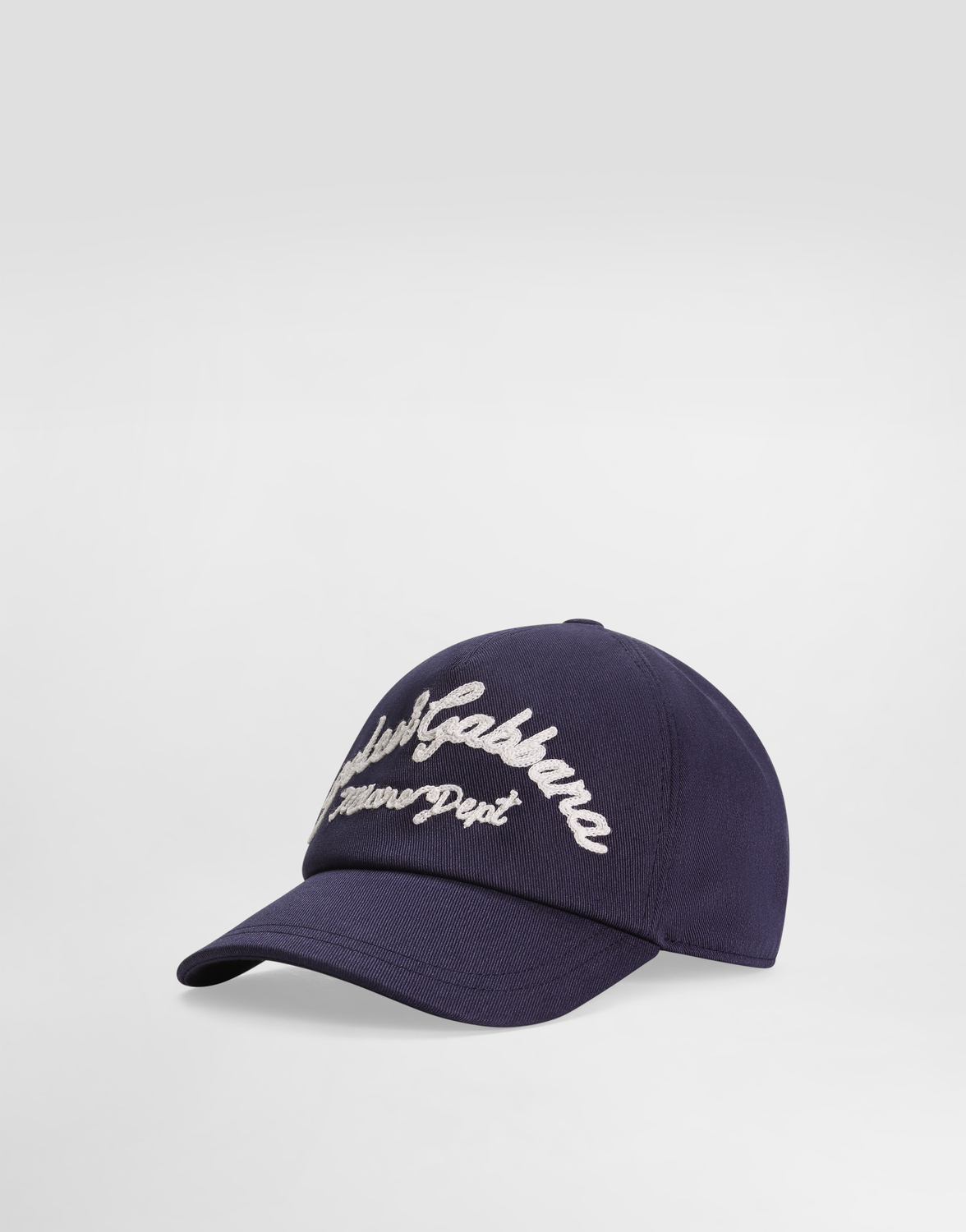 

Бейсболка из габардина с логотипом Dolce&Gabbana, синий