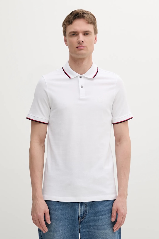 

Хлопковая поло Armani Exchange, белый