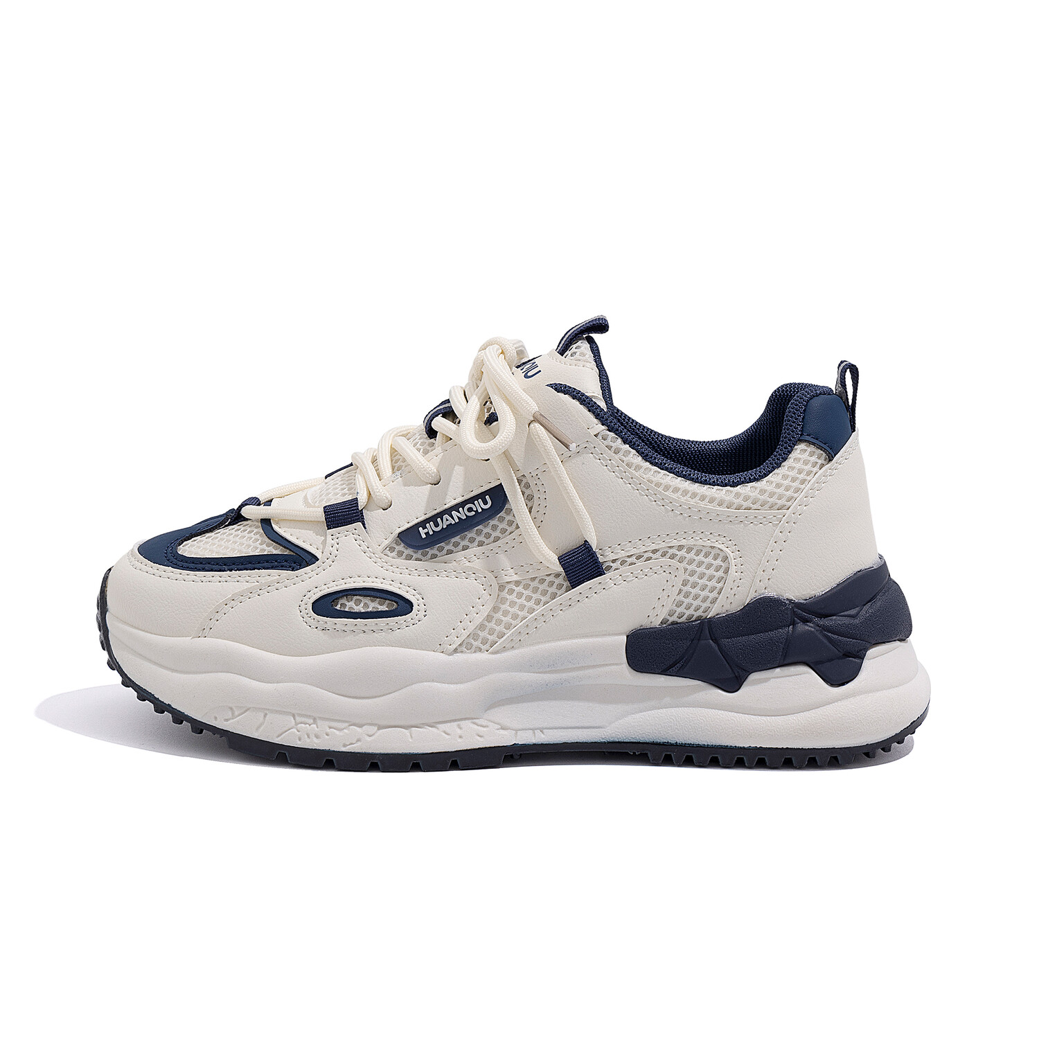 

Кроссовки HUANQIU Lifestyle Shoes Women's Low-top Beige/Blue, бежевый/синий