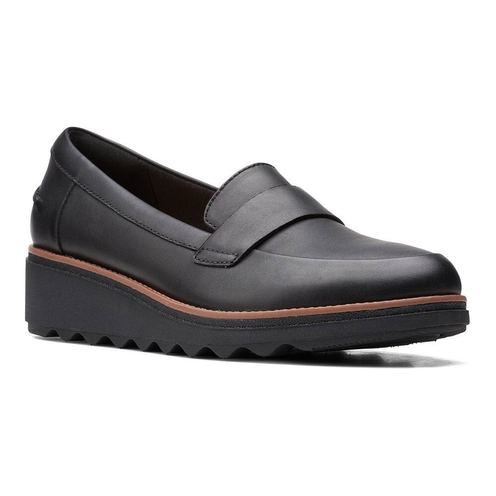 

Женские кожаные лоферы Clarks Sharon Gracie, черный