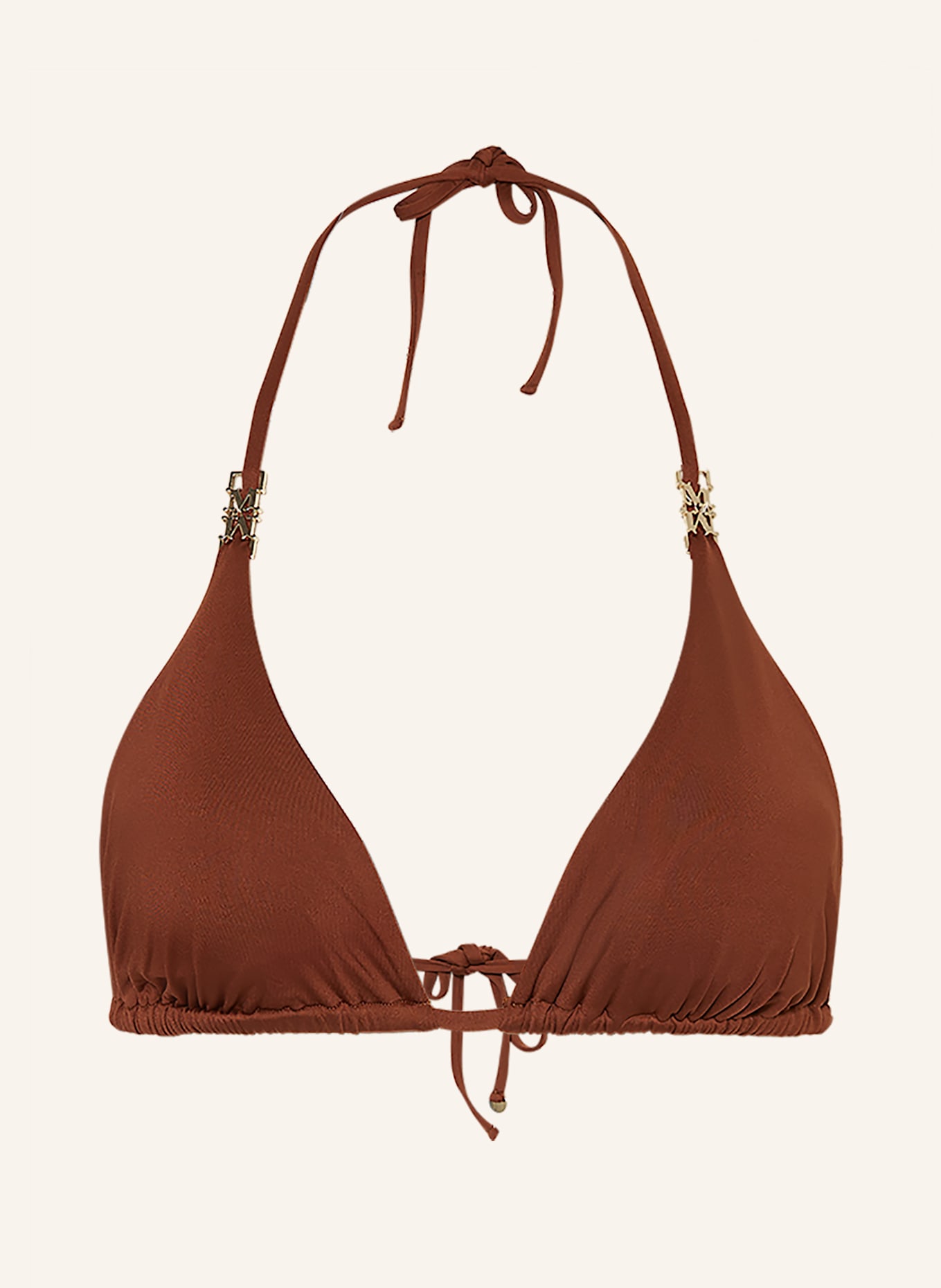 

Треугольный бикини-топ Алекс Max Mara Beachwear, коричневый