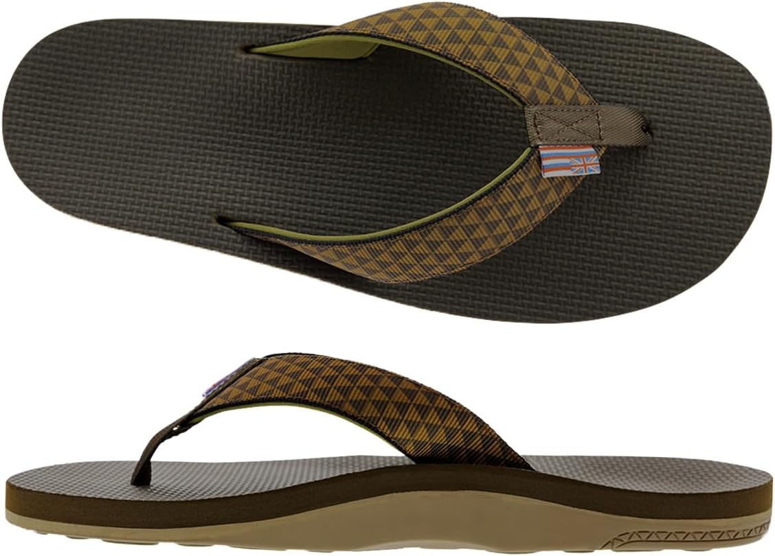 

Мужские сандалии Scott Hawaii Manoa | Подошва для любых поверхностей | Литой свод с тыльной поддержкой | Лямка с неопрена для комфорта в течение всего дня | Походные вьетнамки, коричневый