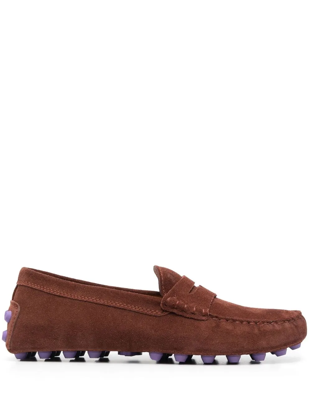 Лоферы Gommino с меховой подкладкой TOD'S, коричневый