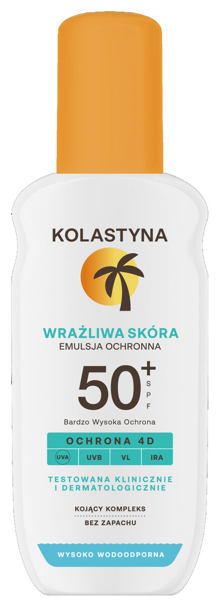 

Kolastyna Солнцезащитная эмульсия для загара Sun 50+ (Очень высокая защита) Spf, 150 мл