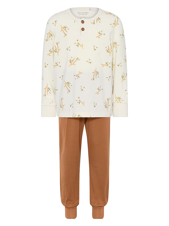 

Minymo Пижама кремового/светло-коричневого цвета