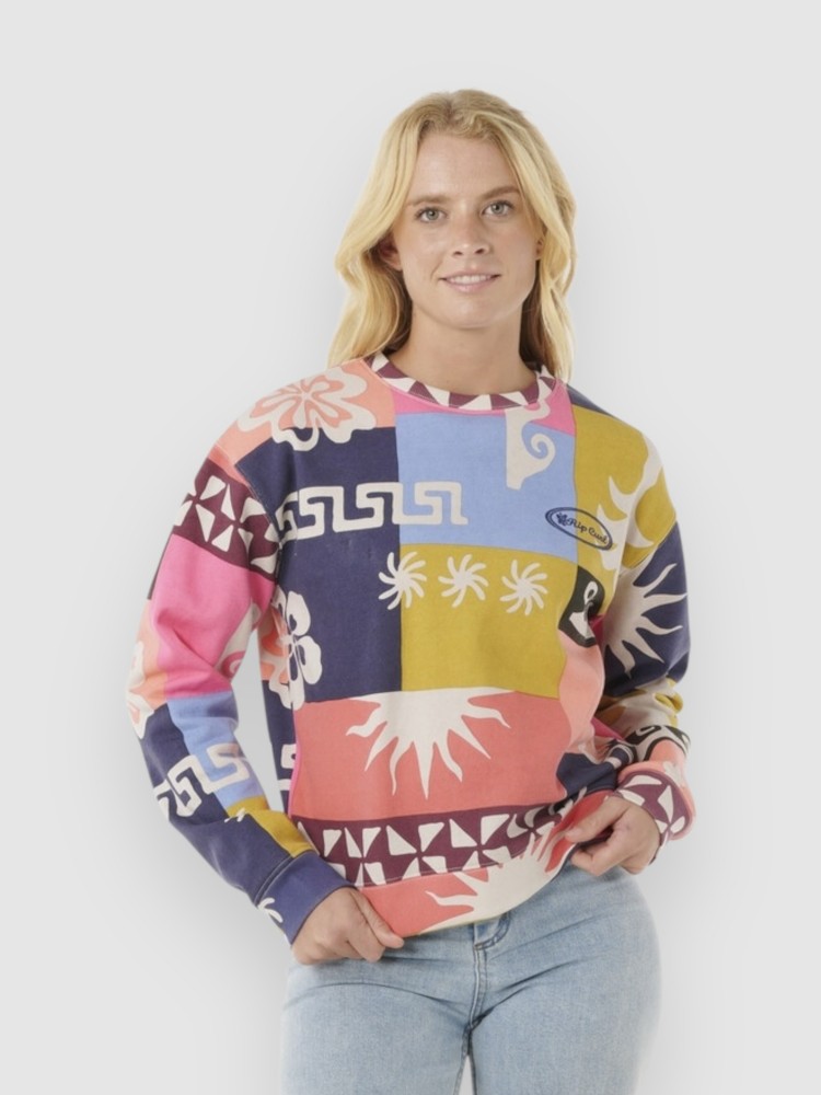 

Свитер Rip Curl Keepsakes Fleece Crew Fleece Pullover, multico