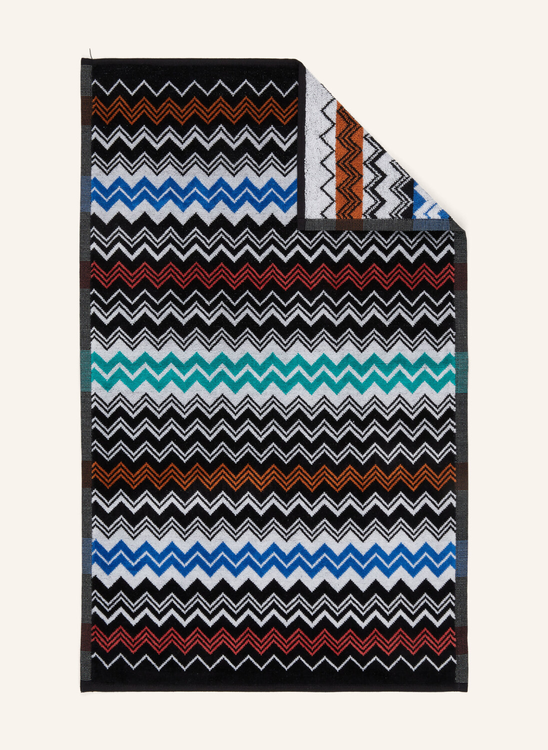 

Гостевое полотенце Missoni Home NEOCLASSIC, 40x70 см, цвет schwarz/blau/hellgrau