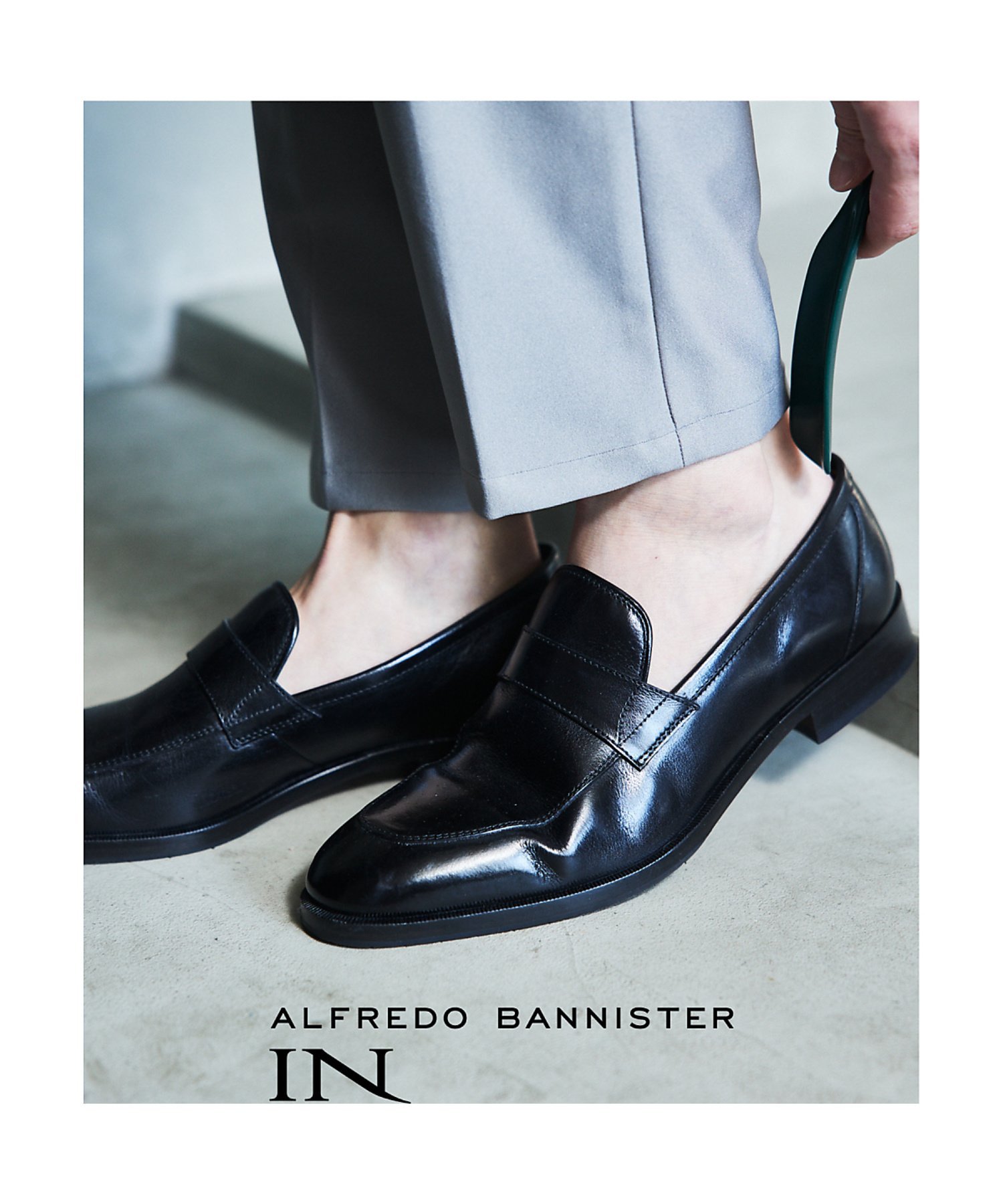 Полуквадратные классические лоферы AlfredoBANNISTER, Black