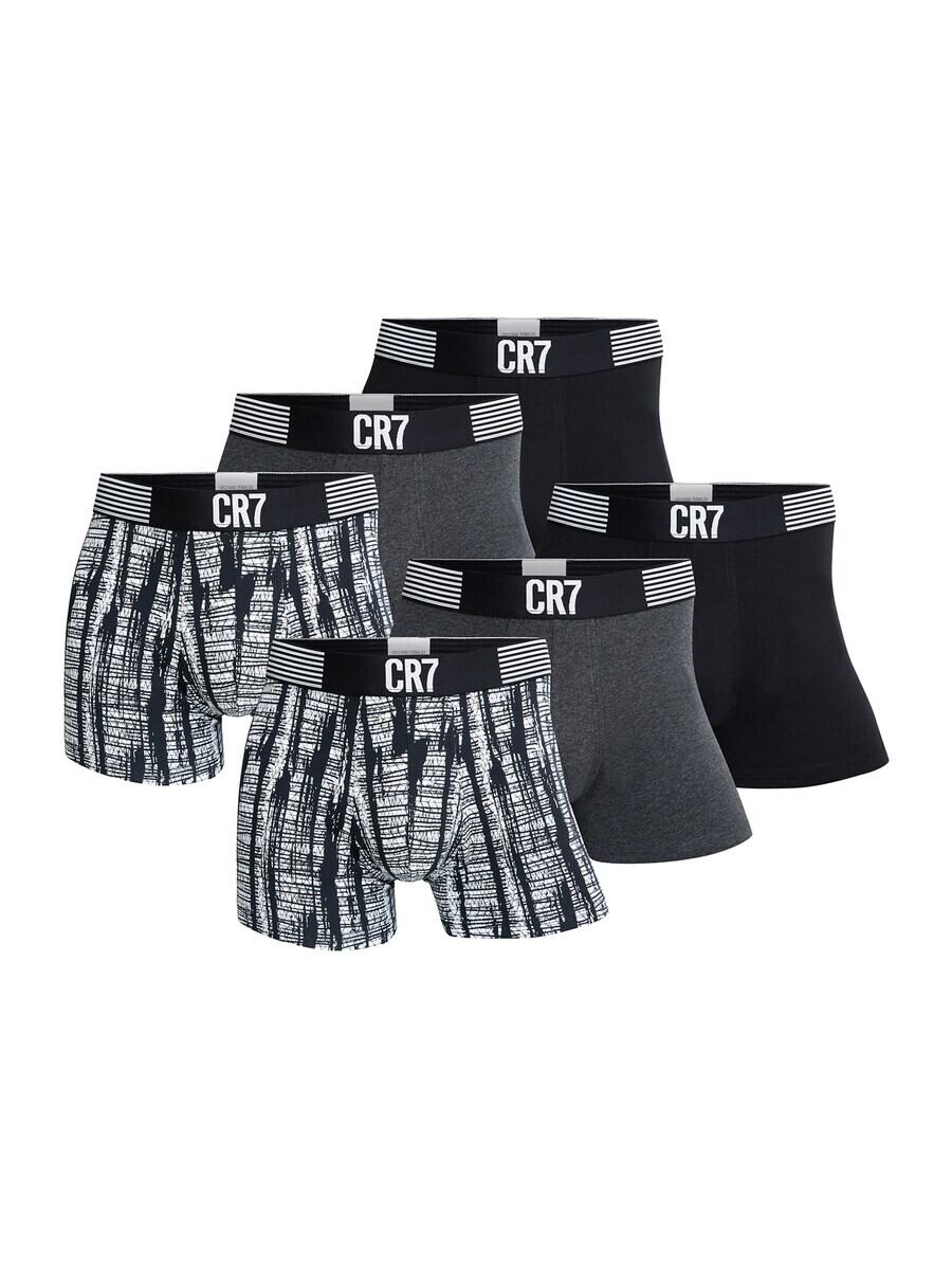 

Боксеры CR7 - Cristiano Ronaldo Boxer shorts Basic Print, серый/черный/белый