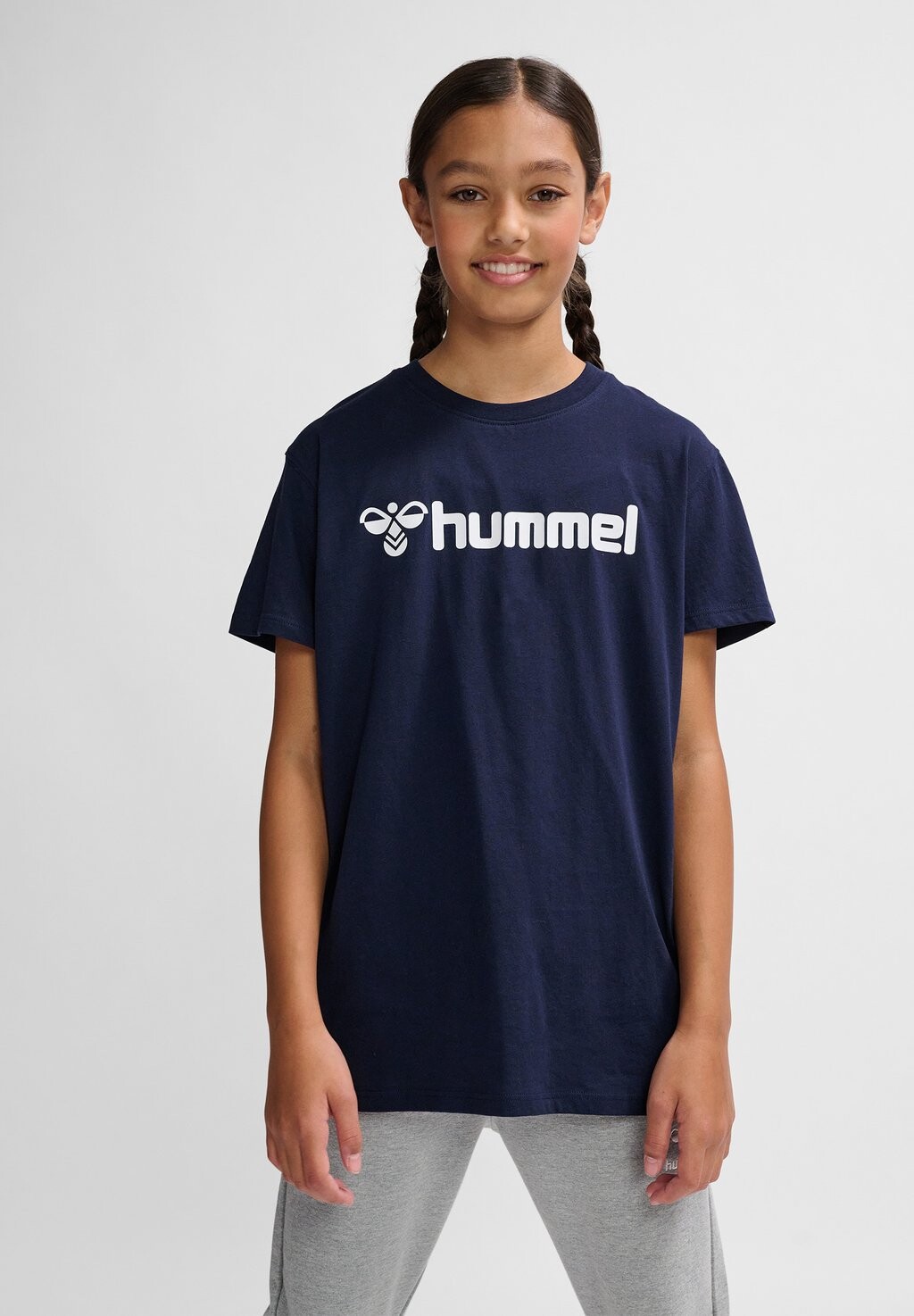 

Футболка с принтом LOGO KIDS UNISEX Hummel, цвет marine