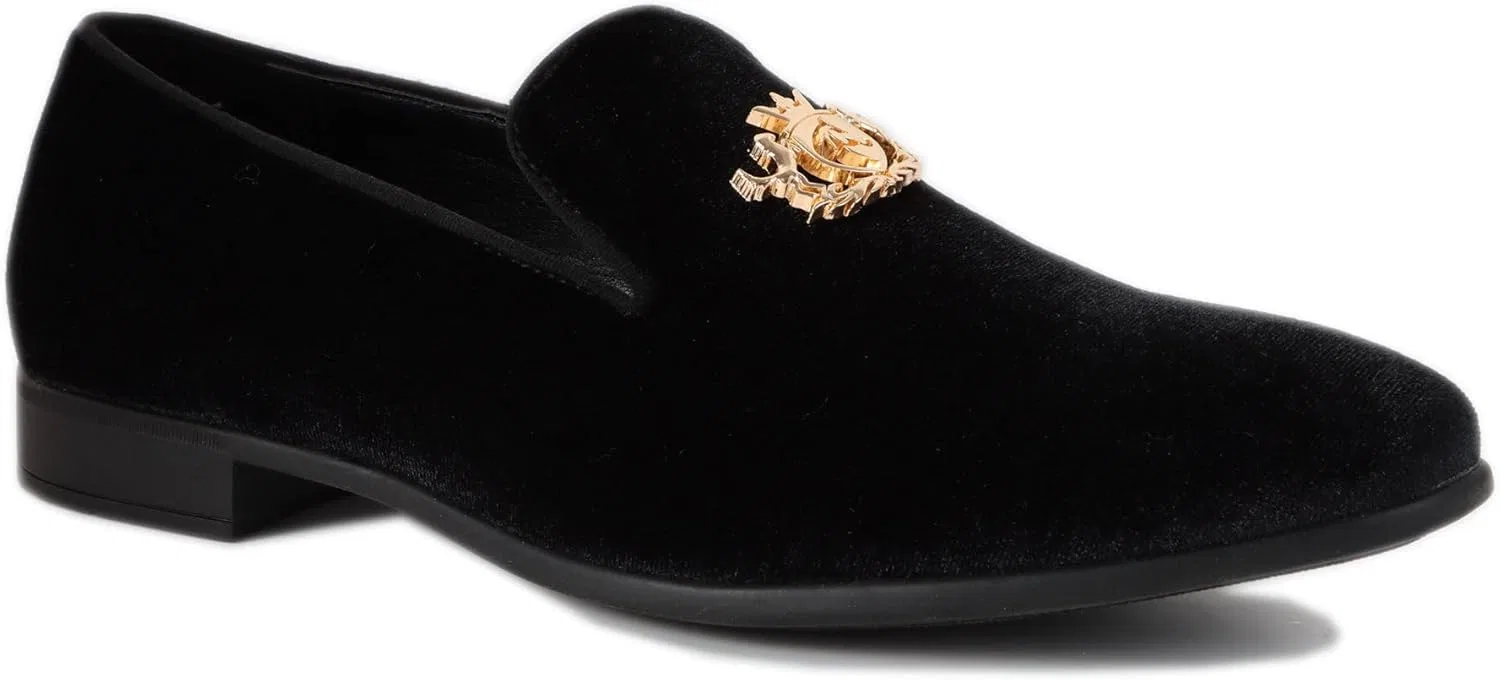 Лоферы велюровые мужские, Black Cenprmon