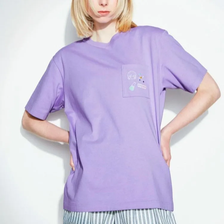 UNIQLO Футболка Unisex Blue Purple — фото 4