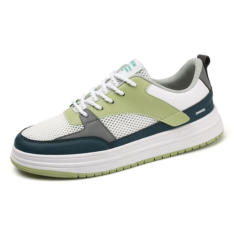 

Нескользящие низкие кроссовки для скейтбординга для мужчин King Jinmai, White Green