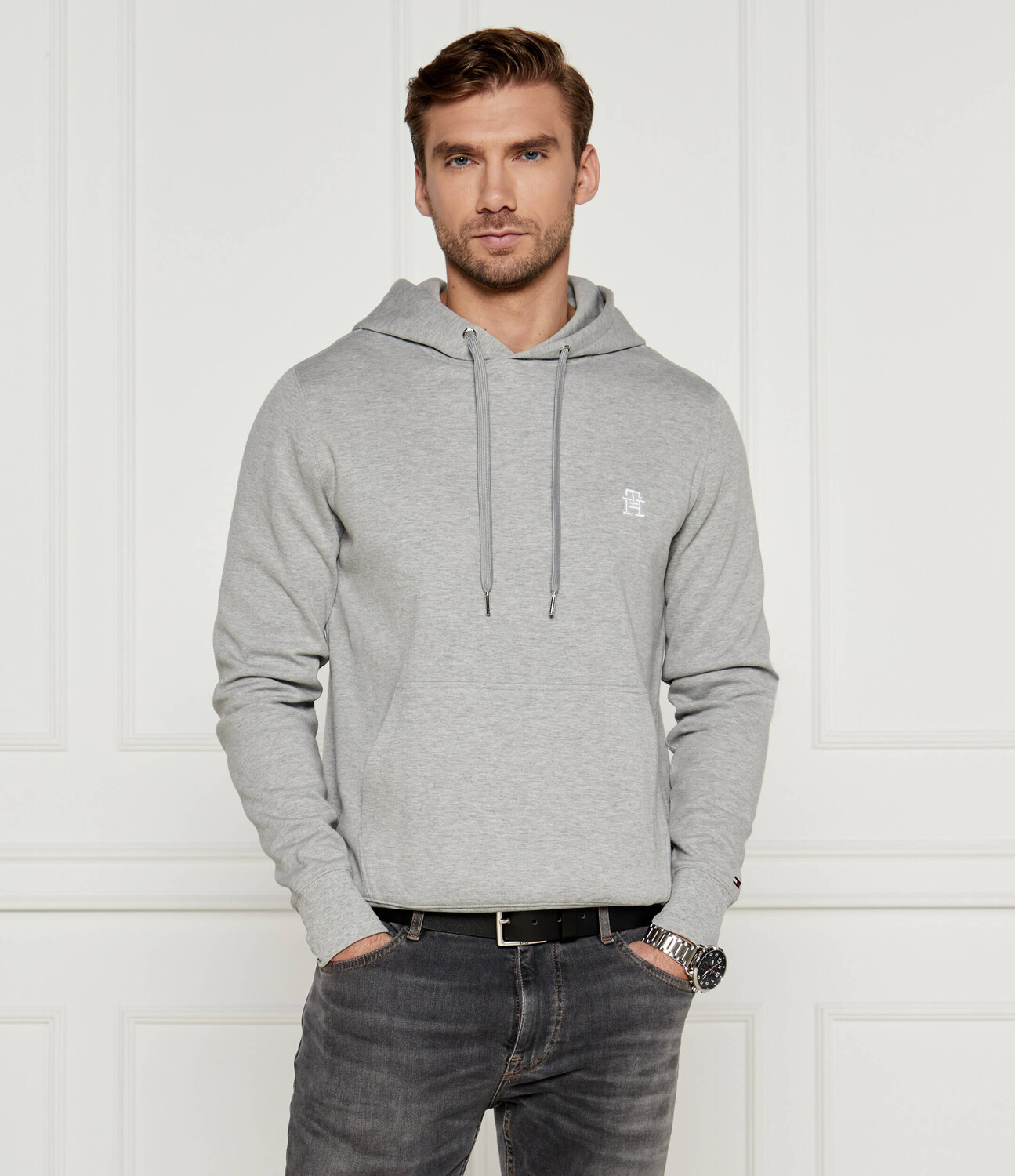 

Толстовка Tommy Hilfiger Monogram Regular Fit, серый