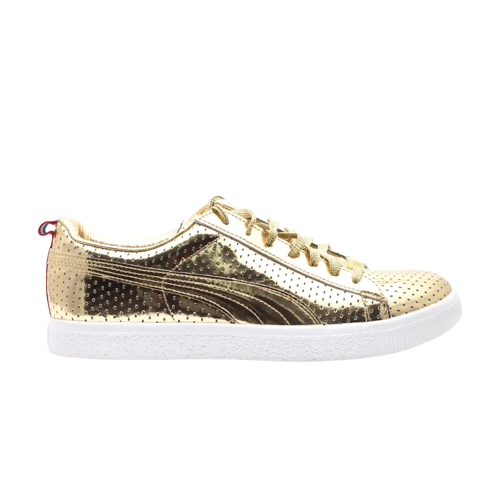 

Кроссовки Clyde Puma, золото, Золотой, Кроссовки Clyde Puma, золото
