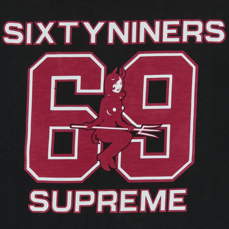 Топ Supreme x HYSTERIC GLAMOUR 69 Football Top, Black — фото 3