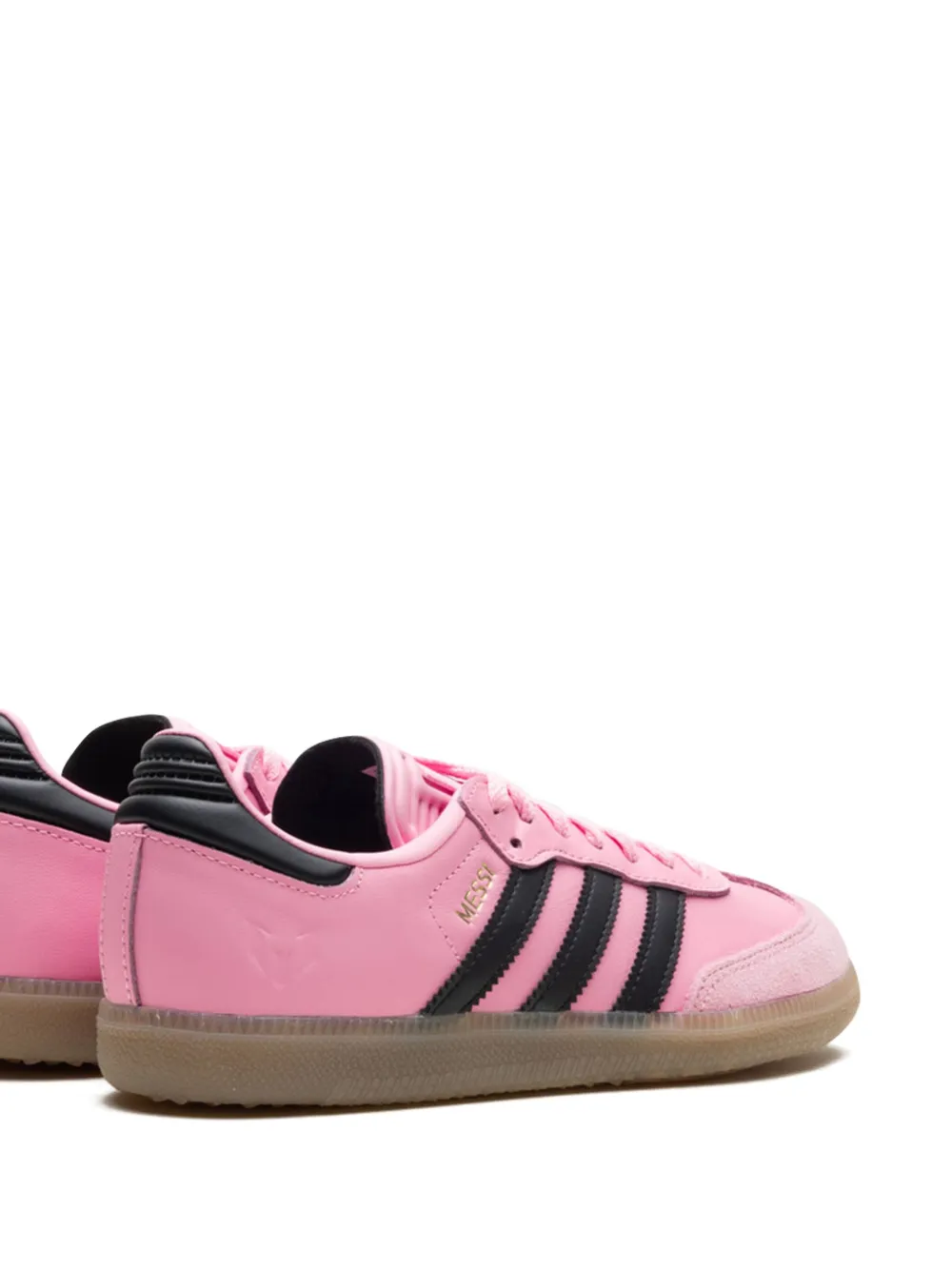 Кроссовки Samba Lionel Messi - Light Pink/Core Black/Gum Adidas, розовый — фото 3