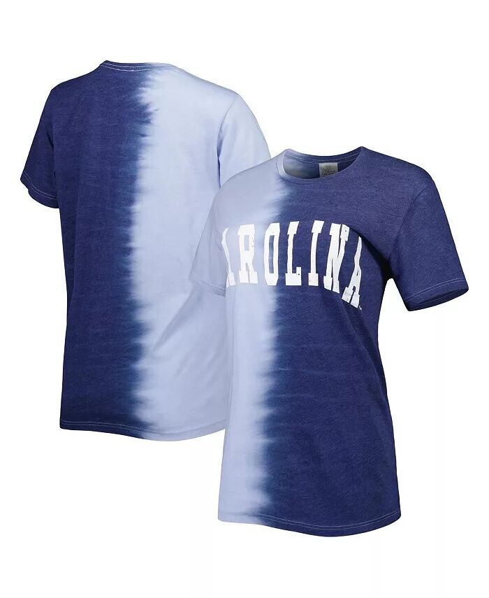 

Женская темно-синяя футболка North Carolina Tar Heels Find Your Groove с разделенным краем Gameday Couture