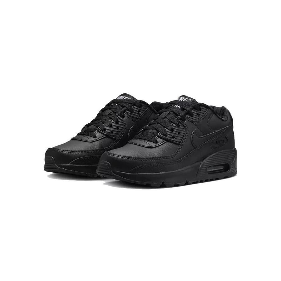 Кроссовки Nike Air Max 90 Leather Triple Black — фото 2