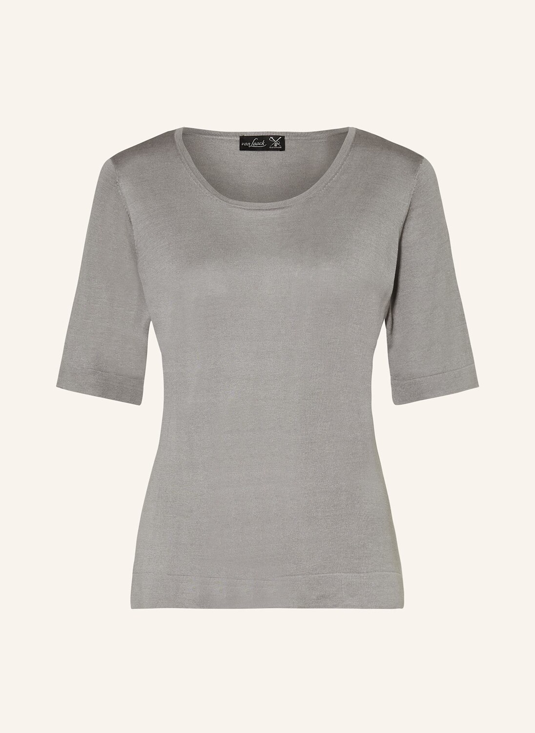 

Трикотажная рубашка Carols из шелка Van Laack, серый