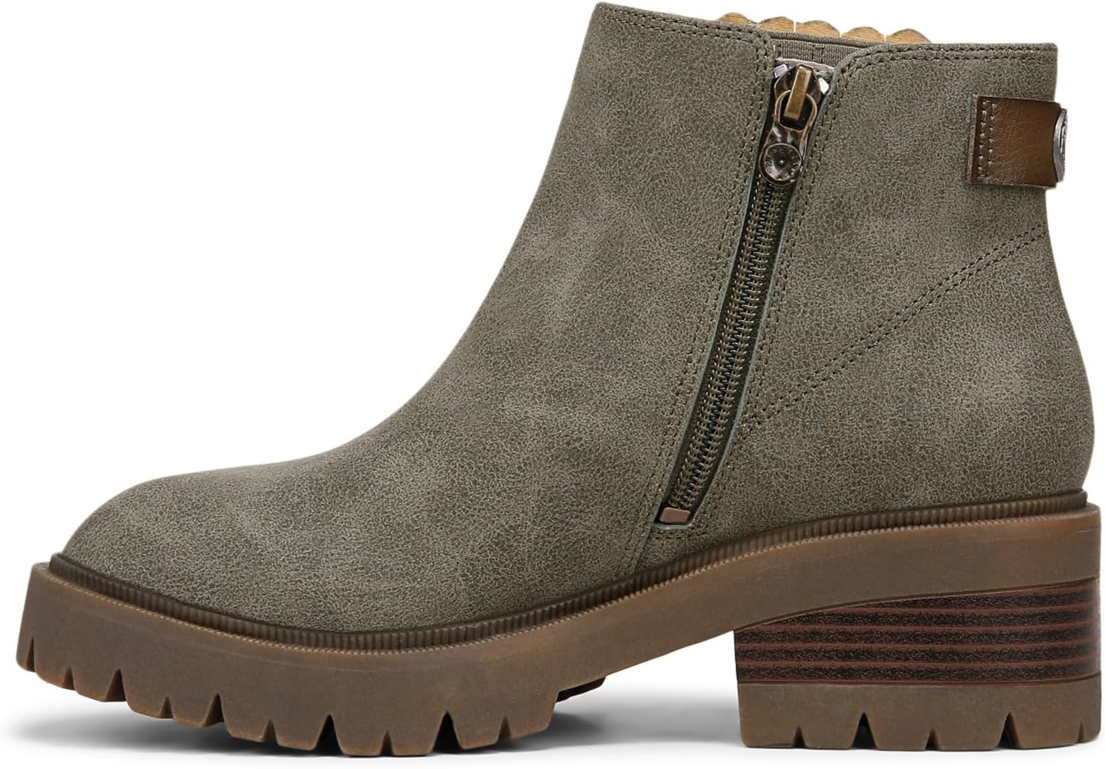 Ботинки Blowfish Malibu Joy Booties, цвет Moss Green Faux Leather — фото 4