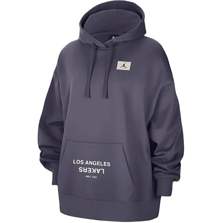 Nike Толстовка NBA Los Angeles Lakers Courtside Jumpman Women's Dark Purple — фото 3