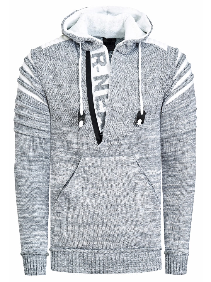 

Толстовка Future из толстой пряжи с застежкой-молнией на 1/2 дюйма серого цвета Rusty Neal