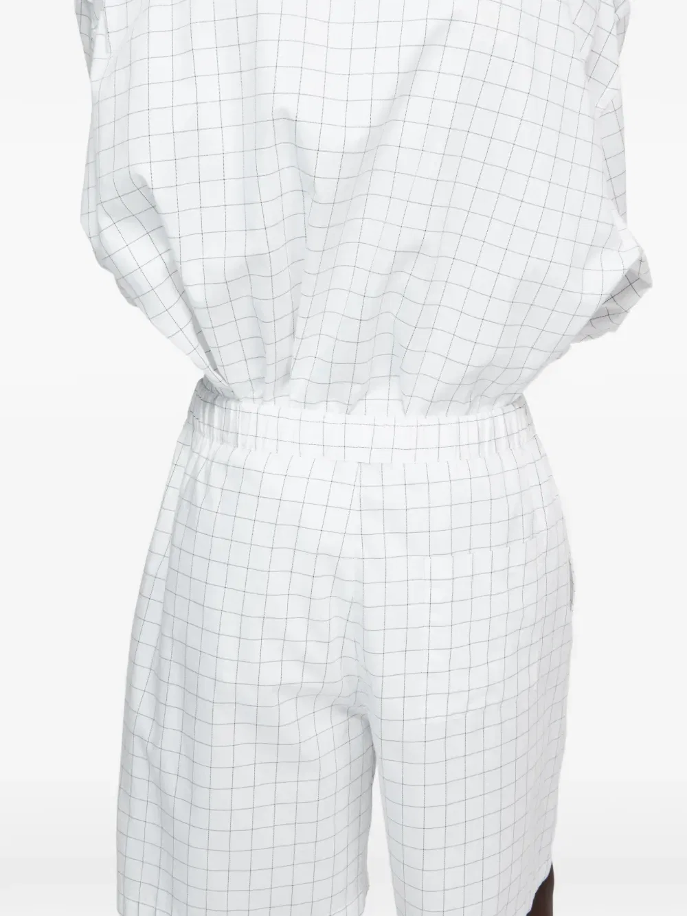 Короткие шорты Grid Acne Studios, белый — фото 3