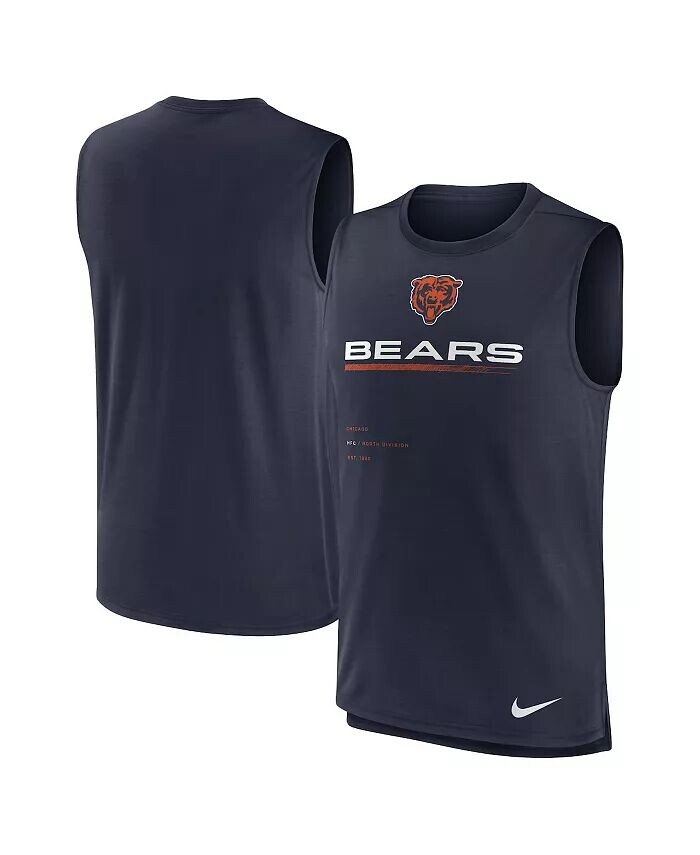 

Мужская темно-синяя майка Chicago Bears Muscle Trainer Nike