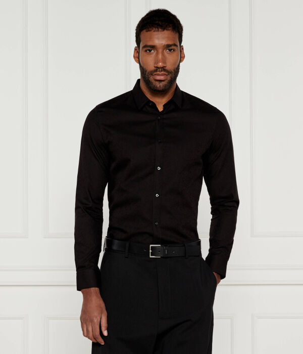 

Рубашка elisha02 Slim fit Hugo, черный