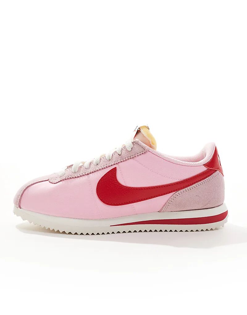 Кроссовки Cortez TXT розового и красного цвета Nike — фото 2