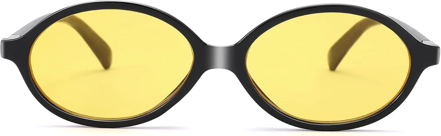 

Ретро овальные солнцезащитные очки для женщин и мужчин, маленькая круглая оправа, винтажные очки 90-х годов, защита от ультрафиолета UV400 Revemo, Bz9432b