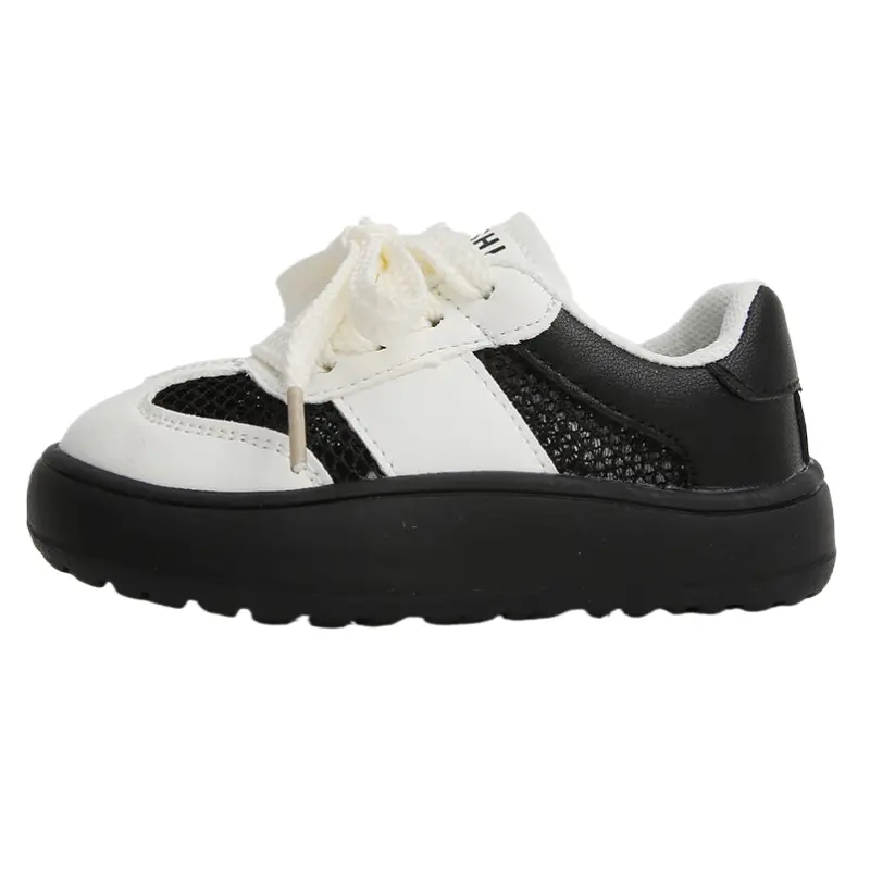 

Обувь для малышей, кроссовки Maibuxiong, цвет White and black (net shoes)