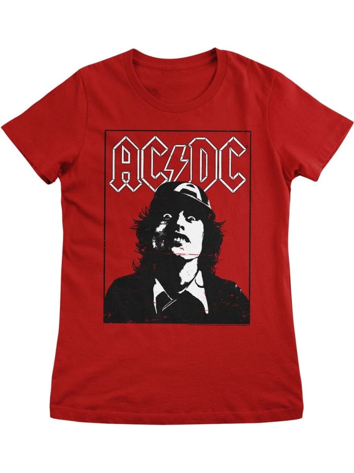 

Футболка Lock Up Your Daughters Girly Tee AC/DC, красный