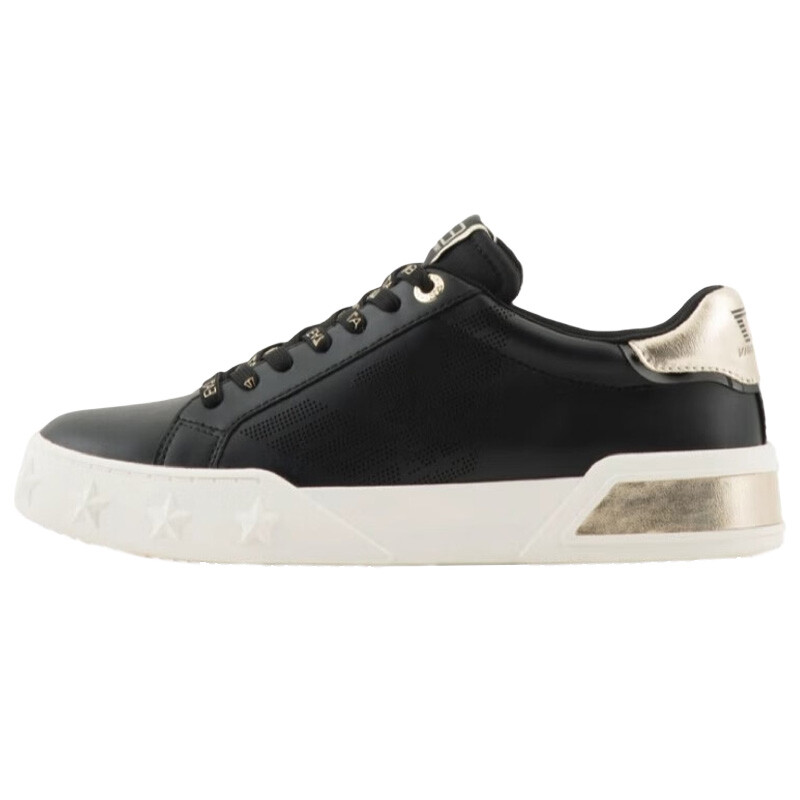 

Кроссовки EMPORIO ARMANI Skateboarding Shoes Men Low-top Black, черный