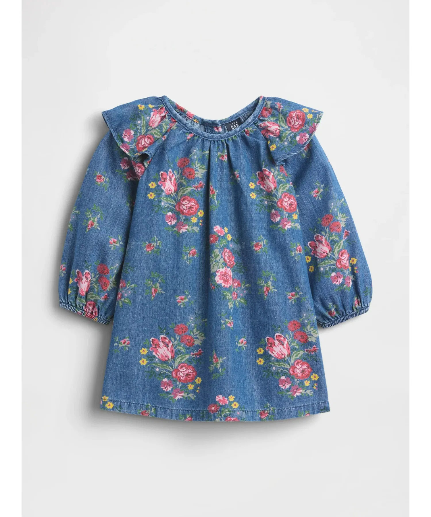 Детское платье GAP из денима с рюшами